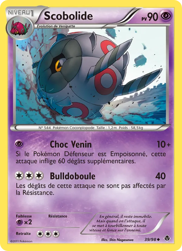Carte Pokémon Scobolide de l'extension Pouvoirs Émergents