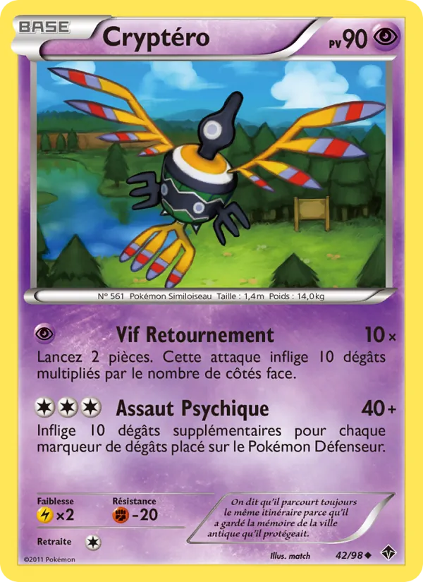 Carte Pokémon Cryptéro de l'extension Pouvoirs Émergents