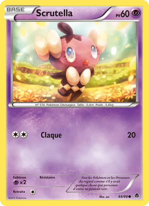 Carte Pokémon Scrutella de l'extension Pouvoirs Émergents