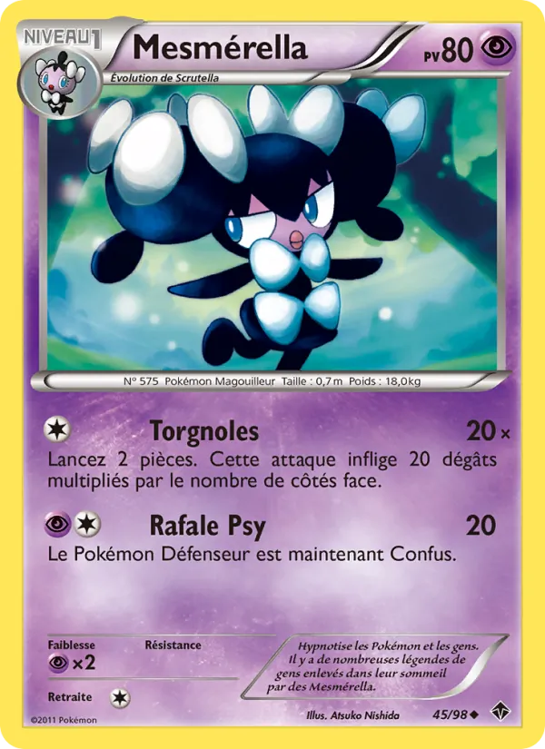 Carte Pokémon Mesmérella de l'extension Pouvoirs Émergents