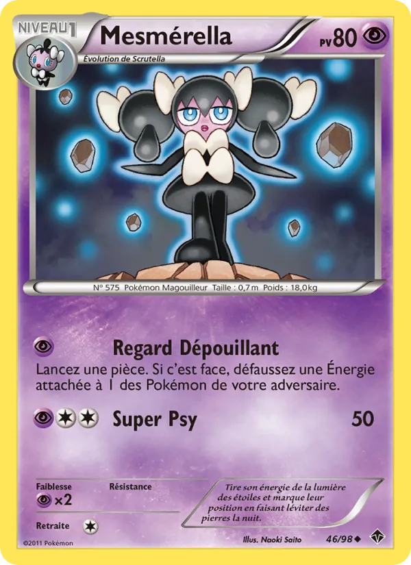 Carte Pokémon Mesmérella de l'extension Pouvoirs Émergents