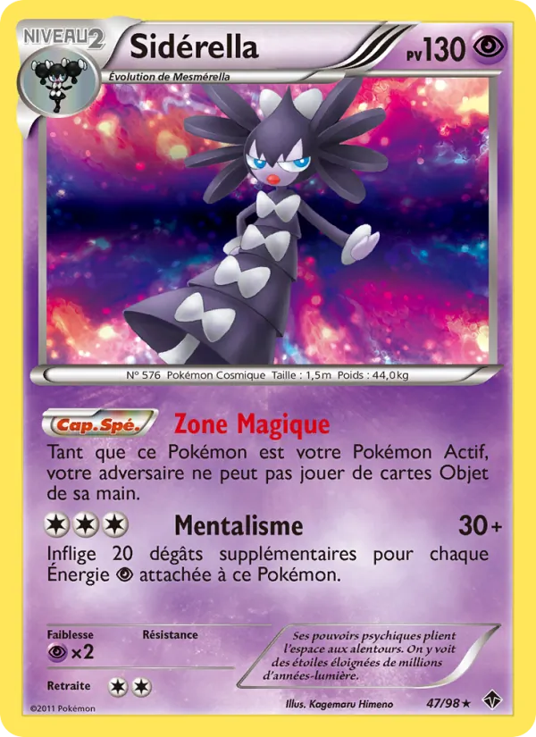 Carte Pokémon Sidérella de l'extension Pouvoirs Émergents