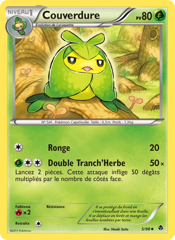 Carte Pokémon Couverdure de l'extension Pouvoirs Émergents