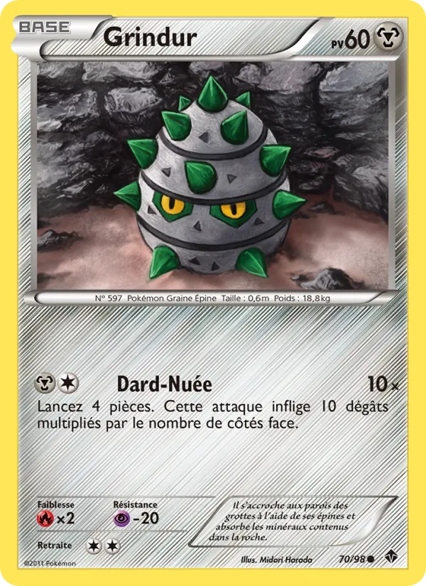 Carte Pokémon Grindur de l'extension Pouvoirs Émergents
