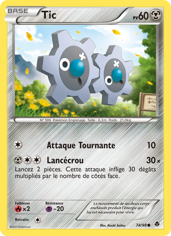 Carte Pokémon Tic de l'extension Pouvoirs Émergents