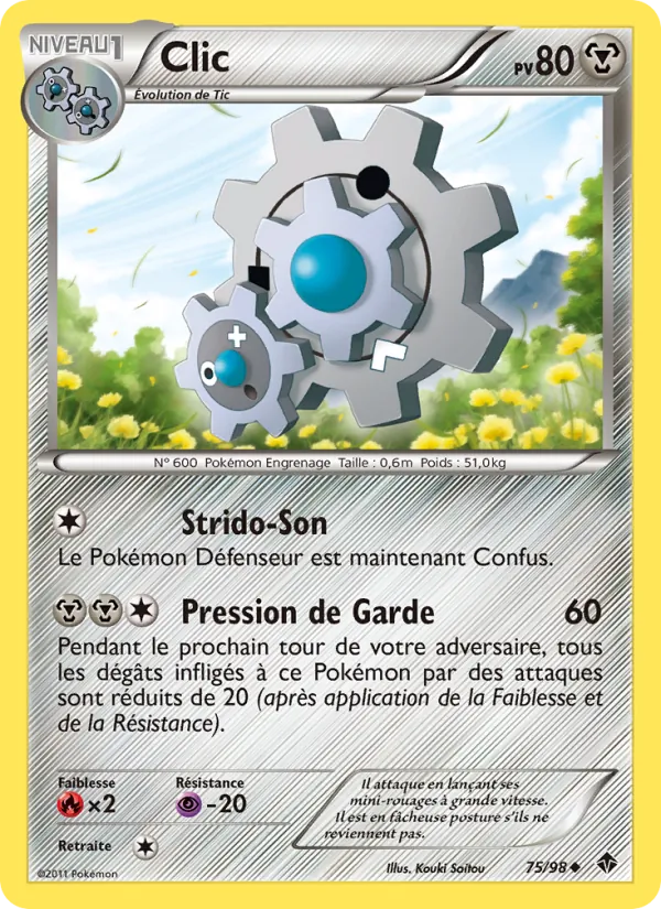 Carte Pokémon Clic de l'extension Pouvoirs Émergents