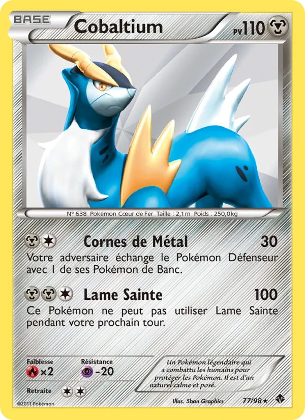 Carte Pokémon Cobaltium de l'extension Pouvoirs Émergents