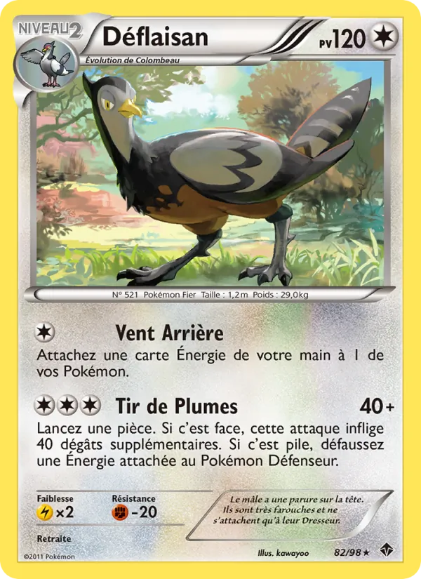 Carte Pokémon Déflaisan de l'extension Pouvoirs Émergents