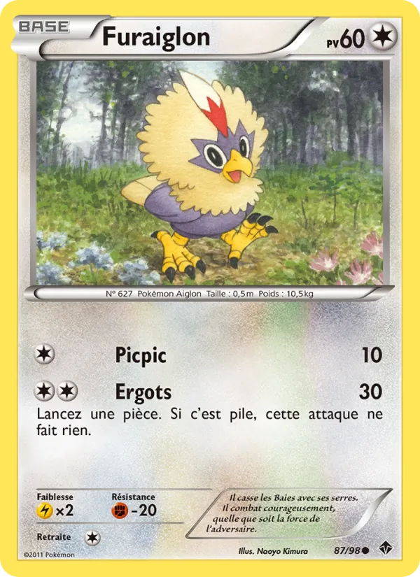 Carte Pokémon Furaiglon de l'extension Pouvoirs Émergents