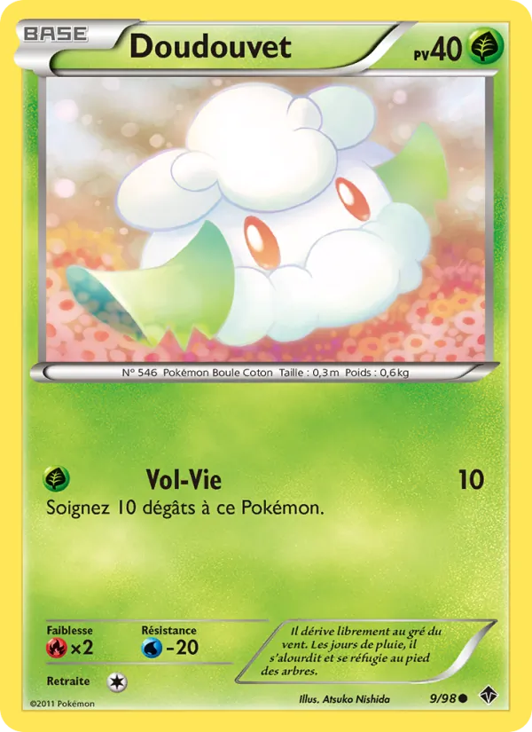 Carte Pokémon Doudouvet de l'extension Pouvoirs Émergents