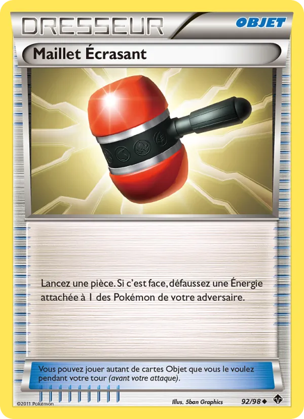 Carte Pokémon Maillet Écrasant de l'extension Pouvoirs Émergents