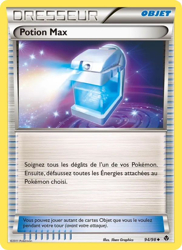 Carte Pokémon Potion Max de l'extension Pouvoirs Émergents