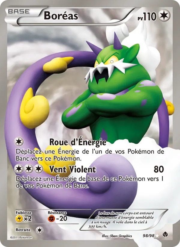 Carte Pokémon Boréas de l'extension Pouvoirs Émergents