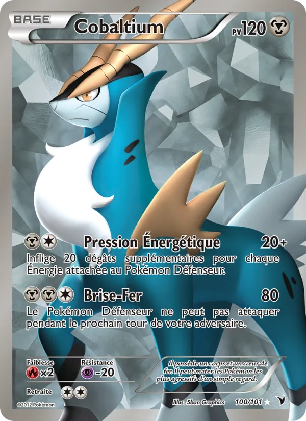 Carte Pokémon Cobaltium de l'extension Nobles Victoires