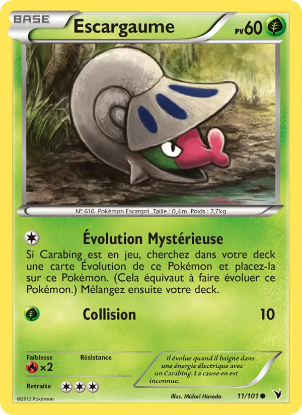 Carte Pokémon Escargaume de l'extension Nobles Victoires