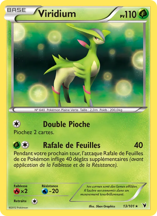Carte Pokémon Viridium de l'extension Nobles Victoires