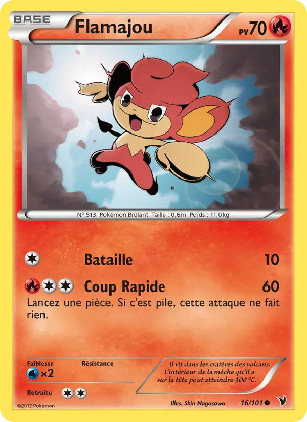 Carte Pokémon Flamajou de l'extension Nobles Victoires