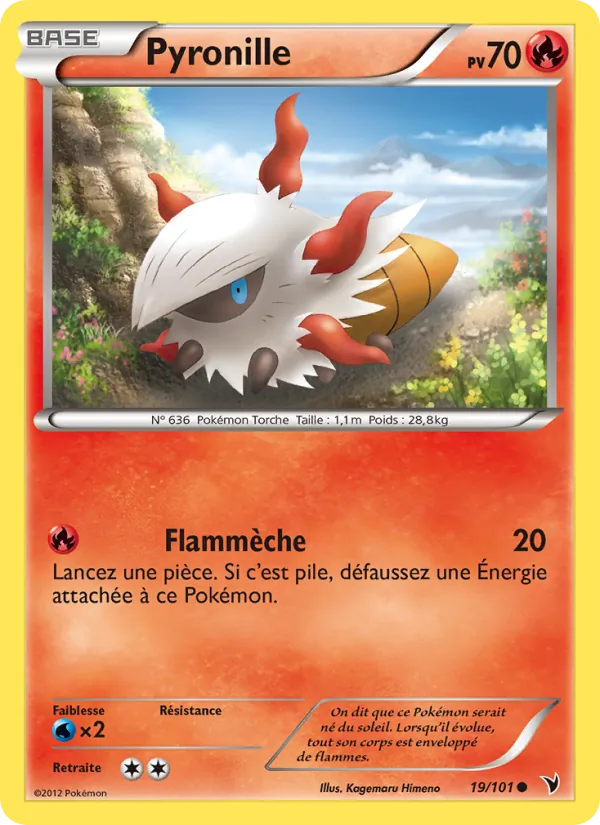 Carte Pokémon Pyronille de l'extension Nobles Victoires