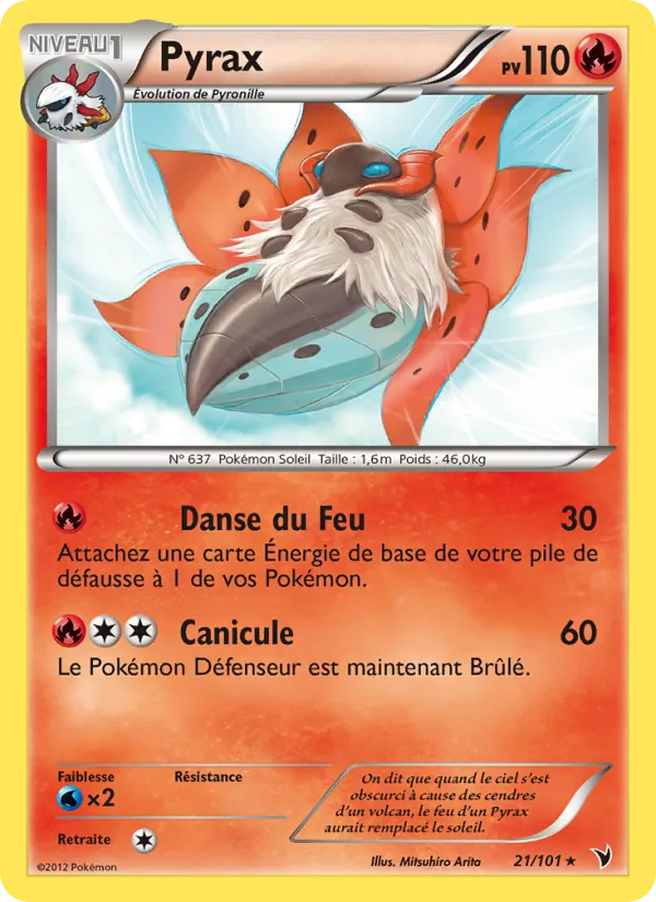 Carte Pokémon Pyrax de l'extension Nobles Victoires