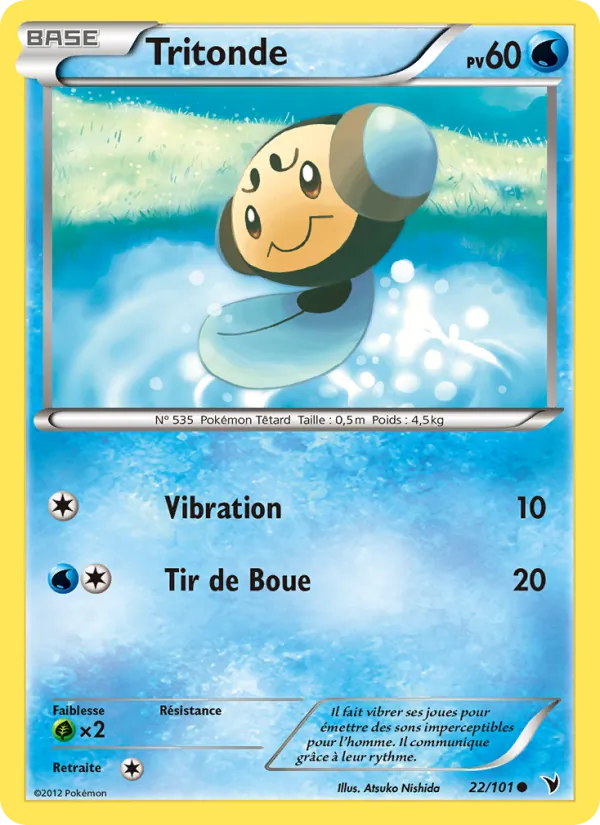 Carte Pokémon Tritonde de l'extension Nobles Victoires