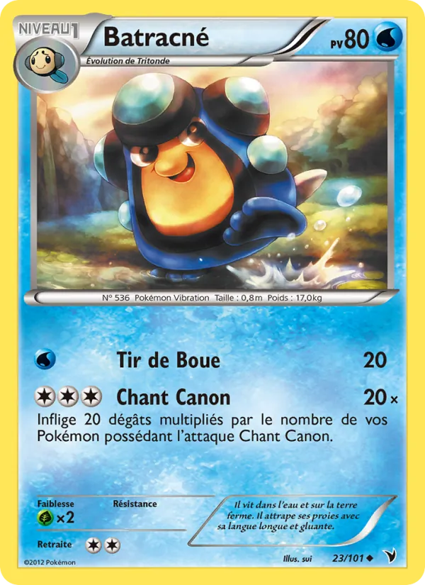 Carte Pokémon Batracné de l'extension Nobles Victoires