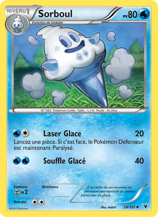 Carte Pokémon Sorboul de l'extension Nobles Victoires