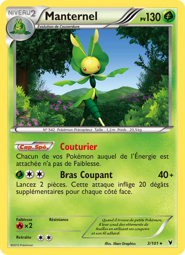 Carte Pokémon Manternel de l'extension Nobles Victoires