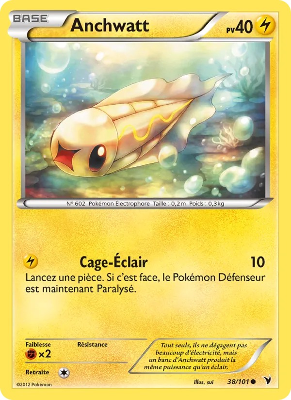 Carte Pokémon Anchwatt de l'extension Nobles Victoires