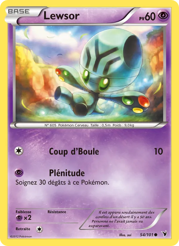 Carte Pokémon Lewsor de l'extension Nobles Victoires