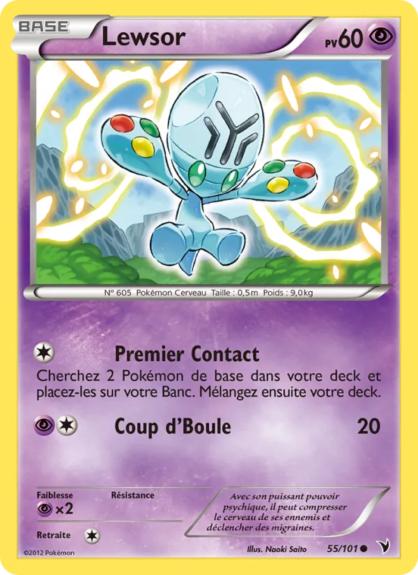Carte Pokémon Lewsor de l'extension Nobles Victoires