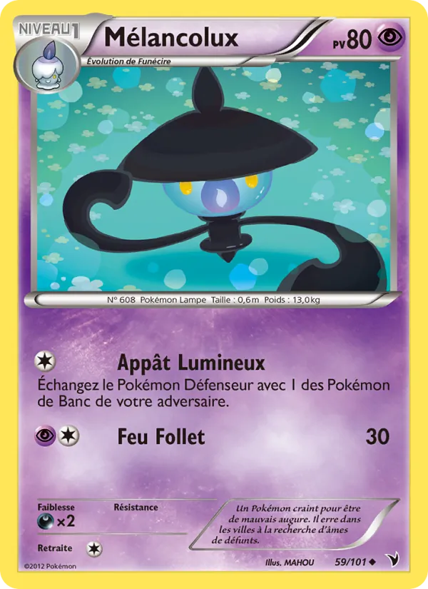 Carte Pokémon Mélancolux de l'extension Nobles Victoires