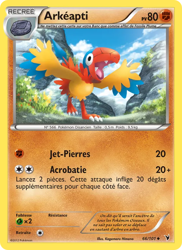Carte Pokémon Arkéapti de l'extension Nobles Victoires
