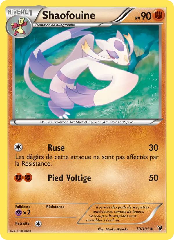 Carte Pokémon Shaofouine de l'extension Nobles Victoires