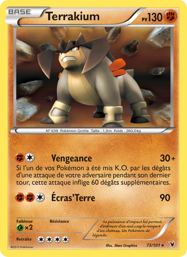 Carte Pokémon Terrakium de l'extension Nobles Victoires