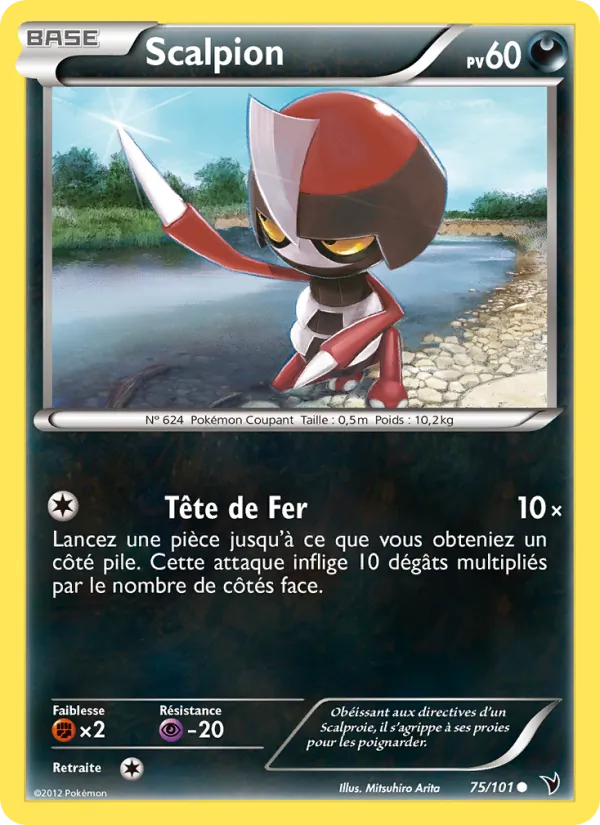 Carte Pokémon Scalpion de l'extension Nobles Victoires
