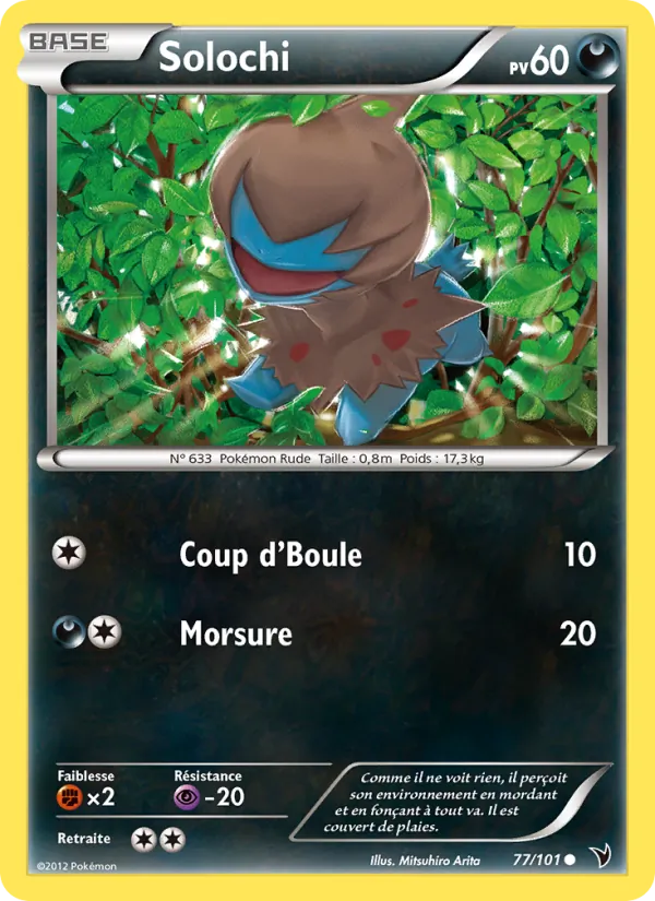 Carte Pokémon Solochi de l'extension Nobles Victoires