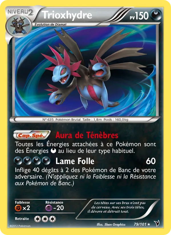 Carte Pokémon Trioxhydre de l'extension Nobles Victoires