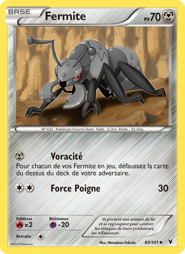 Carte Pokémon Fermite de l'extension Nobles Victoires