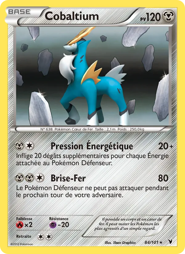 Carte Pokémon Cobaltium de l'extension Nobles Victoires