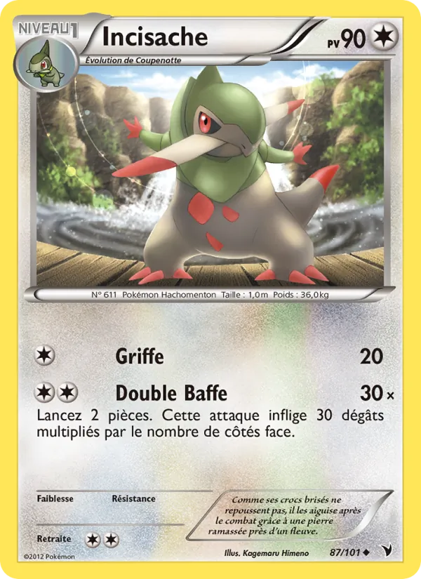 Carte Pokémon Incisache de l'extension Nobles Victoires