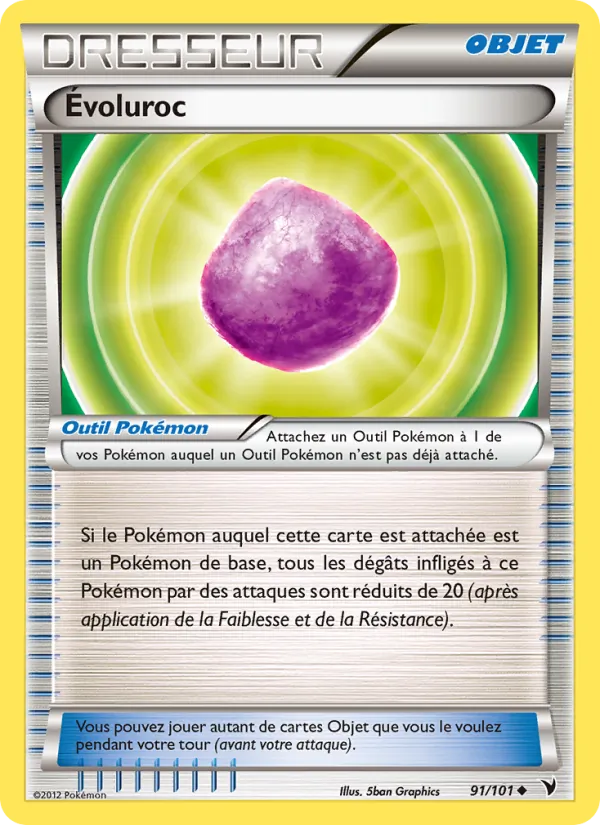 Carte Pokémon Évoluroc de l'extension Nobles Victoires