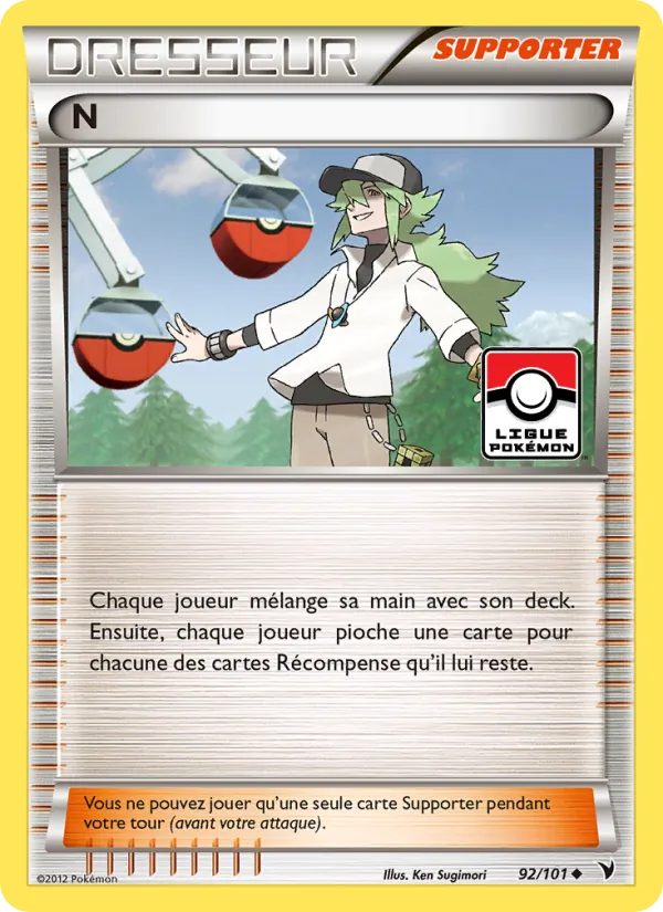 Carte Pokémon N de l'extension Nobles Victoires