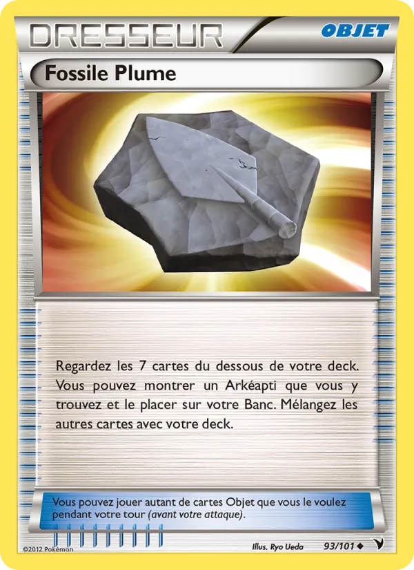Carte Pokémon Fossile Plume de l'extension Nobles Victoires