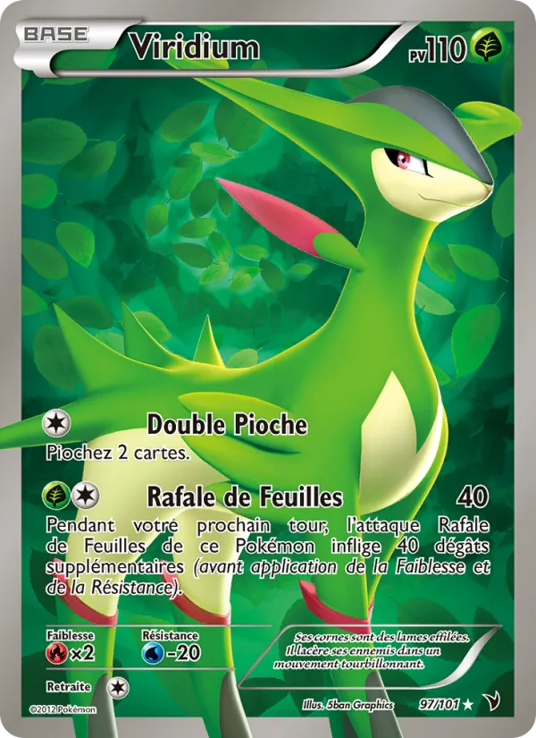 Carte Pokémon Viridium de l'extension Nobles Victoires