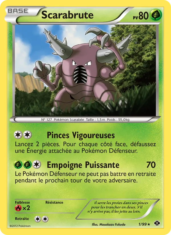 Carte Pokémon Scarabrute de l'extension Destinées Futures