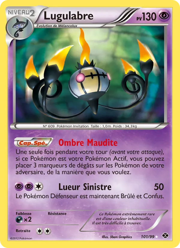Carte Pokémon Lugulabre de l'extension Destinées Futures