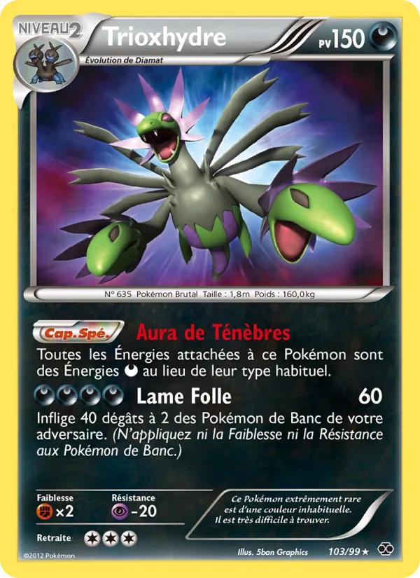 Carte Pokémon Trioxhydre de l'extension Destinées Futures
