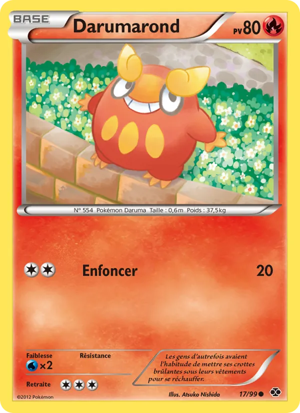 Carte Pokémon Darumarond de l'extension Destinées Futures