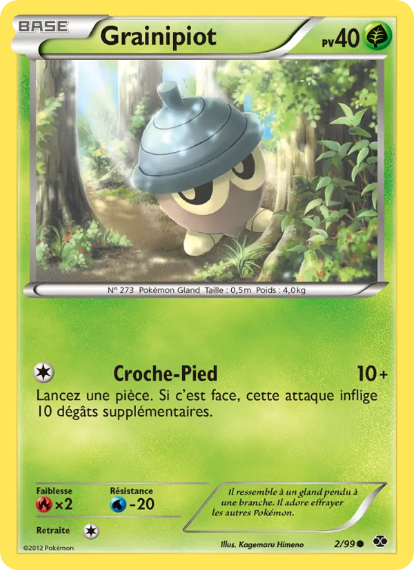 Carte Pokémon Grainipiot de l'extension Destinées Futures