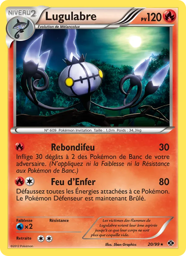 Carte Pokémon Lugulabre de l'extension Destinées Futures